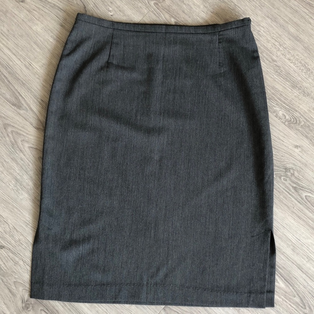 French Connection Charcoal Gray Pencil Skirt